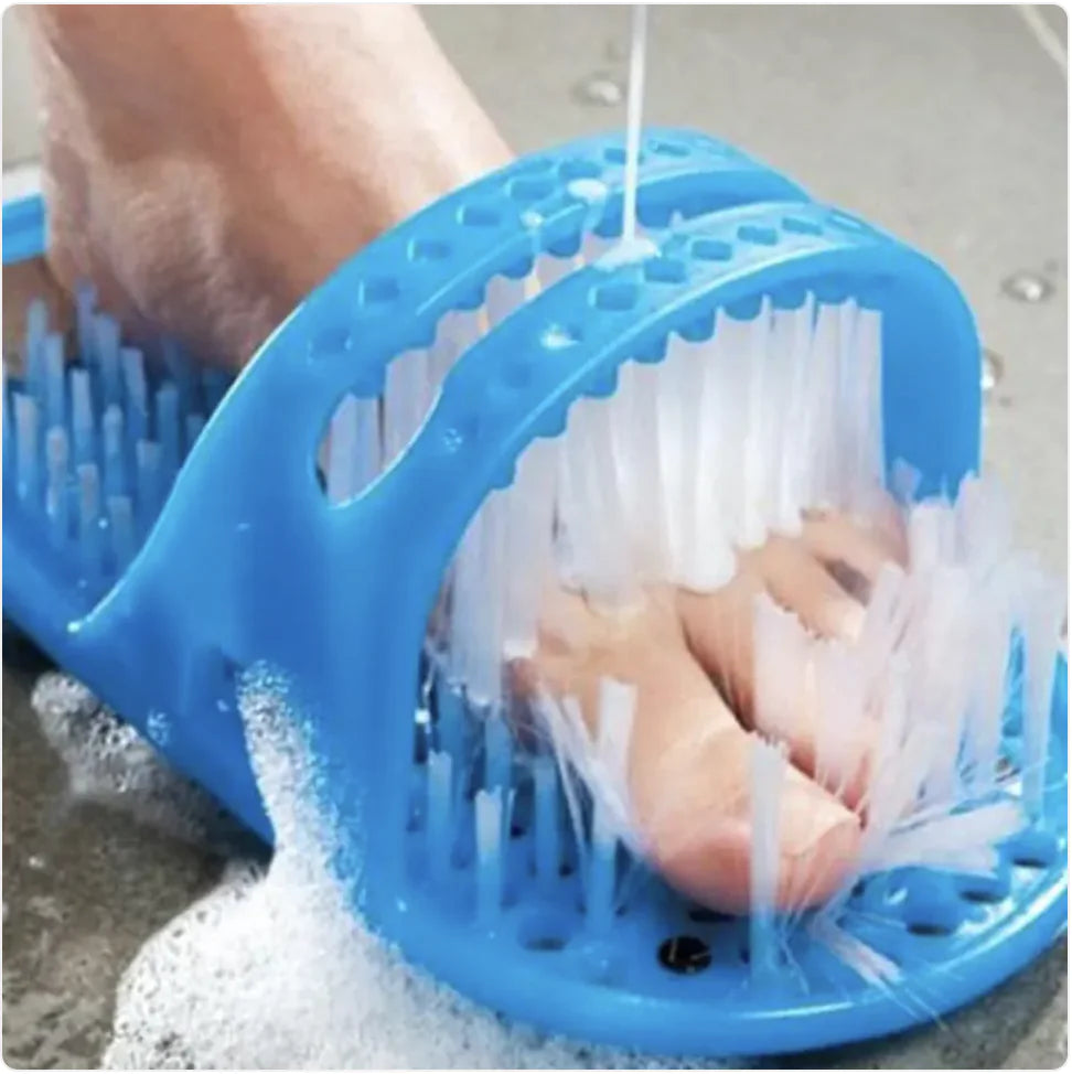 Shower Foot Scrubber Slippers