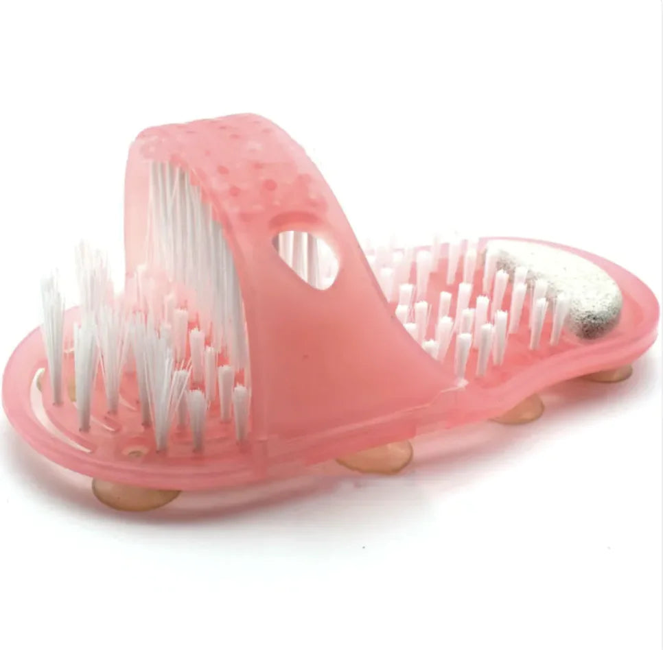 Shower Foot Scrubber Slippers